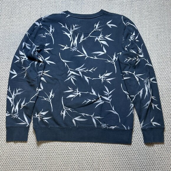 Vans Off the Wall (OTW) Sweatshirt with Bamboo Leaf Print 100% Cotton - Picture 3 of 9